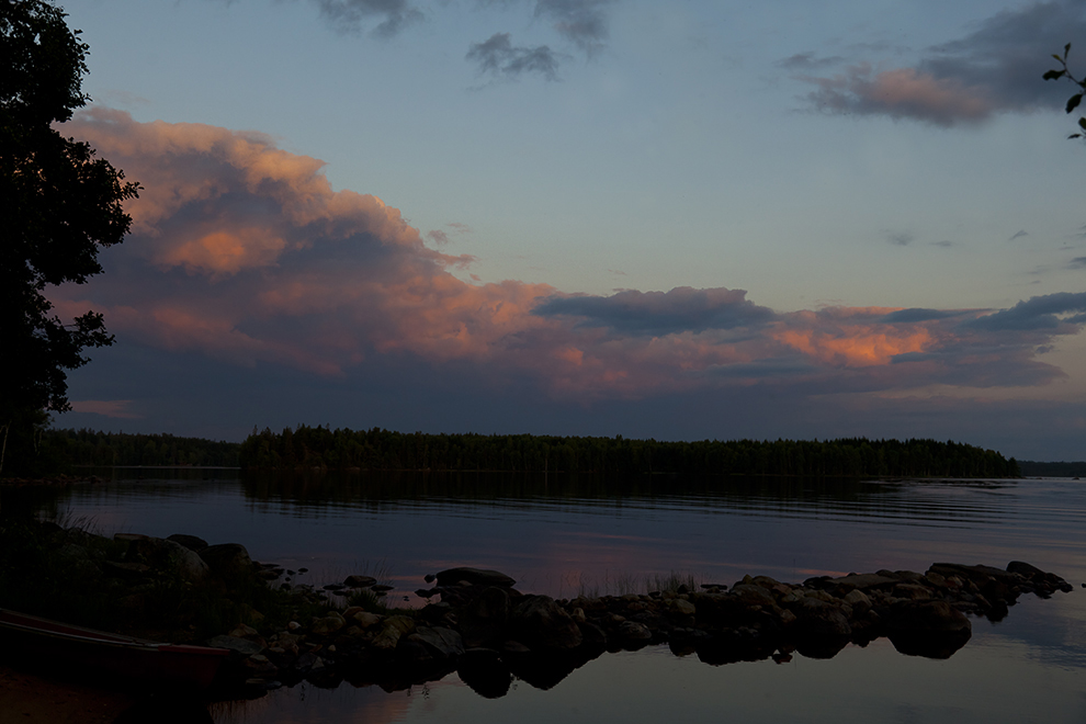 Endnu en solnedgang set mod Gassbo-öen