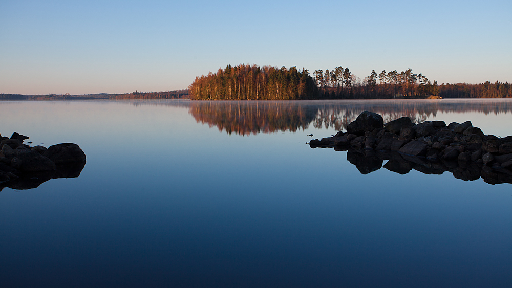 Morgenudsigt fra Haralds paradis i Sverige