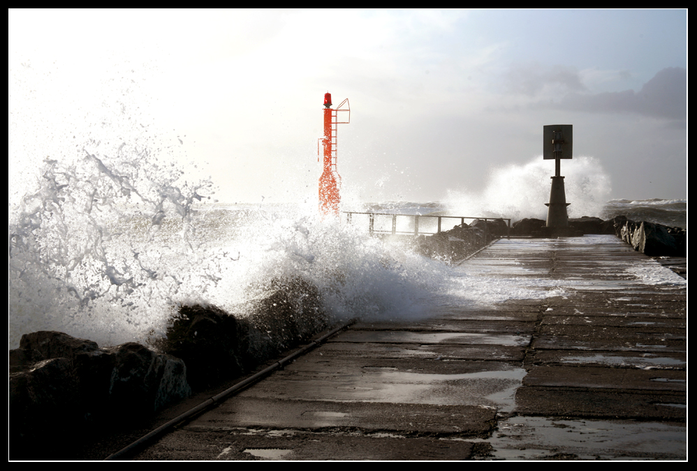 Storm ved Hvide Sande